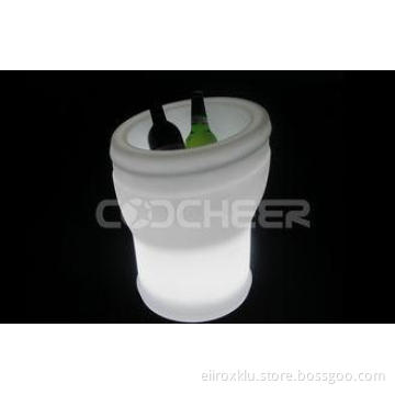 Outdoor or Indoor illuminated ice bucket led wine cooler fo
